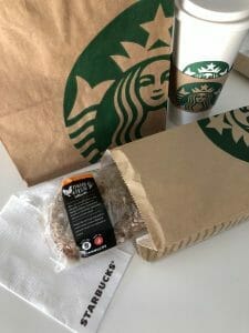 Starbucks Glutenvrij broodje chicken pesto