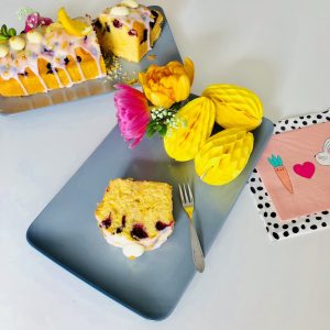 glutenvrije citroencake met bosbessen