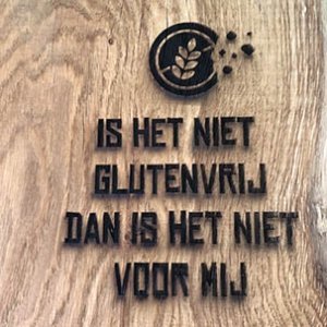 niet glutenvrij niet voor mij gravure