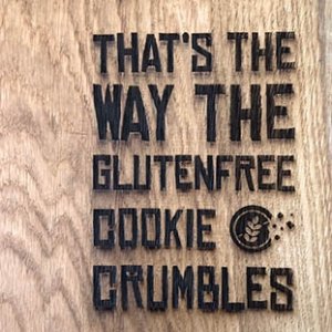 glutenfree cookie en icoon gravure