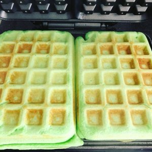 Glutenvrije groene wafels