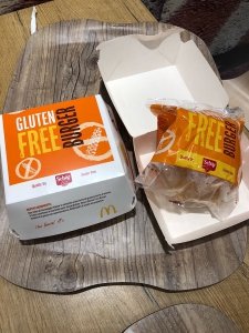 Glutenvrije hamburger Mc Donalds Italië van schar